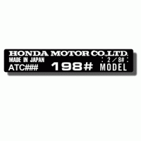 1987 Honda 200x ATC 13pc Decal Kit – Oracal Vinyl Stickers For 3 Wheeler Trike